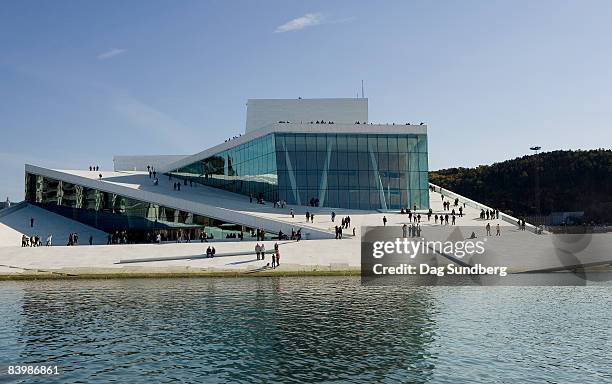 operahouse, oslo, norway - oslo stock pictures, royalty-free photos & images