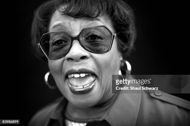Leonia C. Dorsey stands for a portrait outside the Elk Lodge Voting Polls where she volunteered on Election Day on November 4, 2008 in Greenville,...