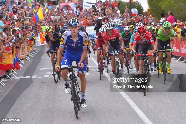 72nd Tour of Spain 2017 / Stage 9 David DE LA CRUZ / Christopher FROOME Red Leader Jersey / Alberto CONTADOR / Michael WOODS / Ilnur ZAKARIN / Fabio...