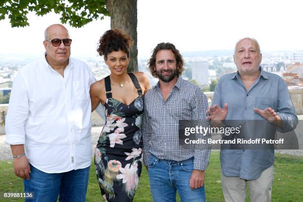 Team of the movie "C'est tout pour moi", Co-Directors Nawell Madani, Ludovic Colbeau-Justin and actor Francois Berleand attend the 10th Angouleme...