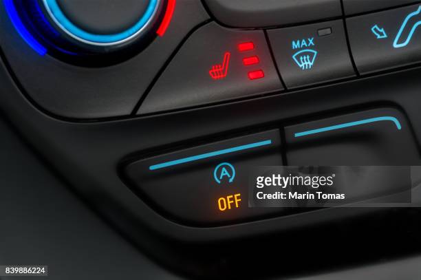 start/stop switch - vehicle seat foto e immagini stock
