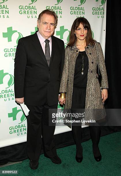 Actor Brian Cox and wife Nicole Ansari attend the 9th annual Global Green Sustainable Design awards at Pier Sixty at Chelsea Piers on December 10,...