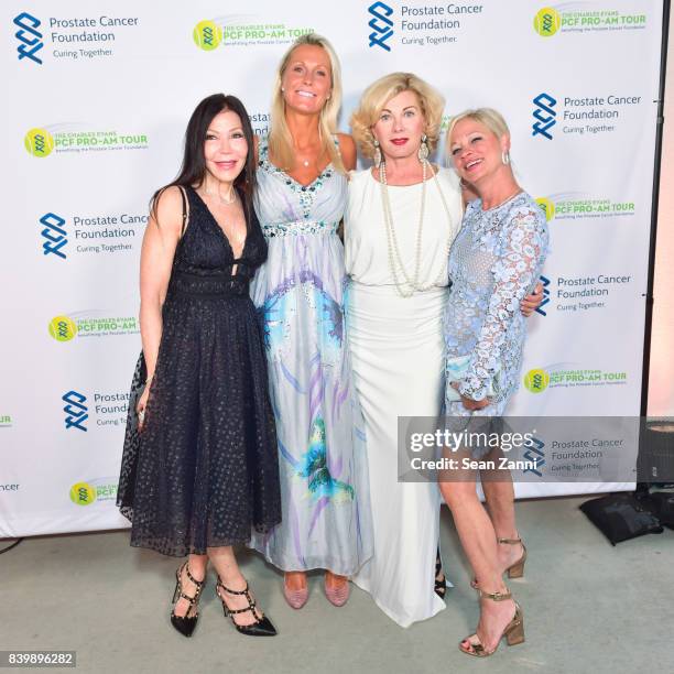 Jane Scher, Johanna Thomas, Paola Bacchini and Jennifer Myles attend 13th Annual Prostate Cancer Foundation's Gala in the Hamptons with a Special...