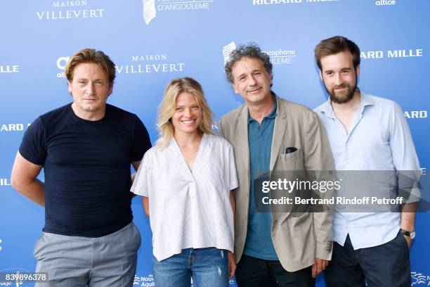 Team of the movie "La douleur", actors Benoit Magimel, Melanie Thierry, director Emmanuel Finkiel and Gregoire Leprince-Ringuet attend the 10th...