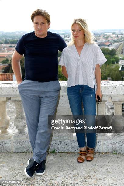 Team of the movie "La douleur", actors Benoit Magimel and Melanie Thierry attend the 10th Angouleme French-Speaking Film Festival : Day Six on August...