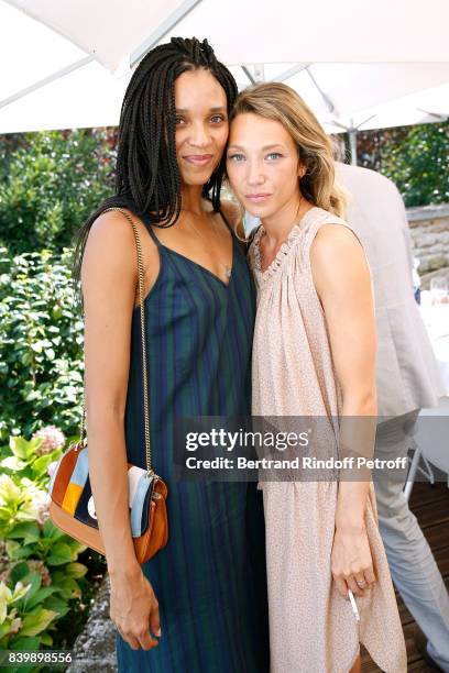 Actresses Stefi Celma and Laura Smet attend the 10th Angouleme French-Speaking Film Festival : Day Six on August 27, 2017 in Angouleme, France.