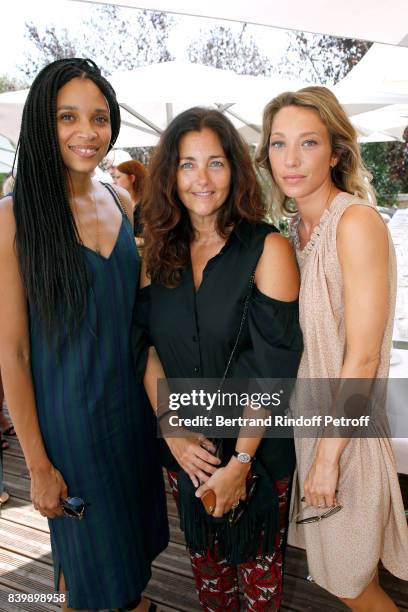 Actresses Stefi Celma, Cristana Reali and Laura Smet attend the 10th Angouleme French-Speaking Film Festival : Day Six on August 27, 2017 in...