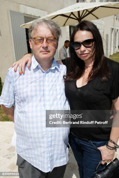 Co-creator of the Festival Dominique Besnehard and Beatrice Dalle attend the 10th Angouleme French-Speaking Film Festival : Day Six on August 27,...