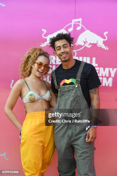 Ella Eyre and Jordan Stephens attend 'Red Bull Music Academy Soundsystem' at Notting Hill Carnival 2017 on August 27, 2017 in London, England.