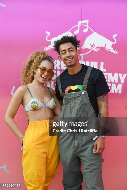 Ella Eyre and Jordan Stephens attend 'Red Bull Music Academy Soundsystem' at Notting Hill Carnival 2017 on August 27, 2017 in London, England.