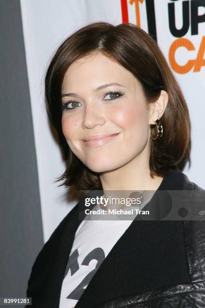 Mandy Moore arrives to the "Stand Up To Cancer" launch event held at Kitson Studio on December 10, 2008 in Los Angeles, California.