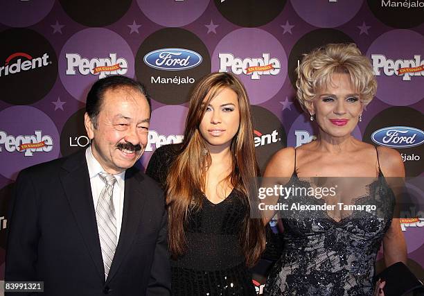 Elin Ortiz, Sharina Ortiz and Charytin Goyco arrive at People En Espanol Celebrates The 2008 Stars of the Year Issue event at Grass Lounge on...