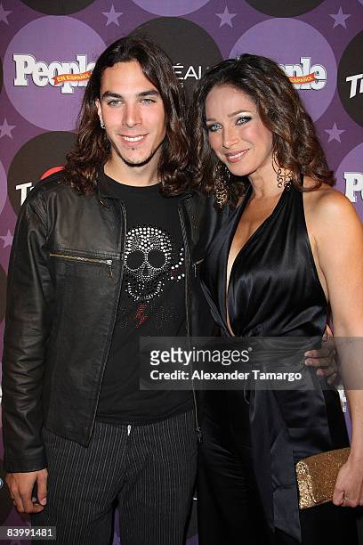 Giuliano Rios and Carmen Dominicci arrives at People En Espanol Celebrates The 2008 Stars of the Year Issue event at Grass Lounge on December 10,...