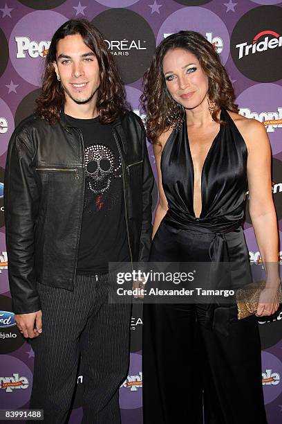 Giuliano Rios and Carmen Dominicci arrives at People En Espanol Celebrates The 2008 Stars of the Year Issue event at Grass Lounge on December 10,...