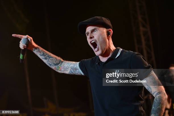 Singer Al Barr of The Dropkick Murphys performs onstage during the Its Not Dead 2 Festival at Glen Helen Amphitheatre on August 26, 2017 in San...