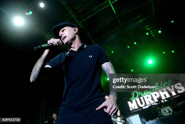 Singer Al Barr of The Dropkick Murphys performs onstage during the Its Not Dead 2 Festival at Glen Helen Amphitheatre on August 26, 2017 in San...