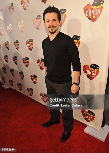 Actor Freddy Rodríguez attends the grand opening of The Conga Room at L.A. Live on December 10, 2008 in Los Angeles, California.