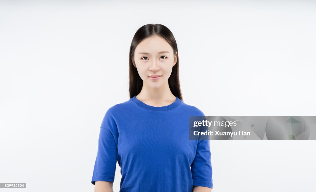 Natural beauty portrait of young woman