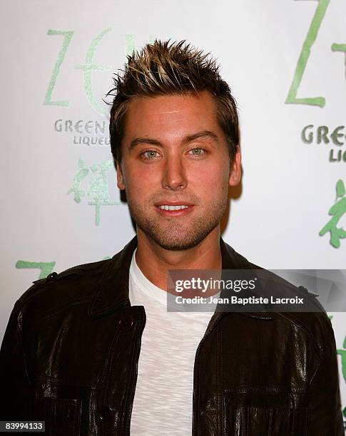 Lance Bass arrives at the DWTS Tour Kick-Off Party for Lance Bass at Yamashiro Restaurant on December 10, 2008 in Los Angeles, California.