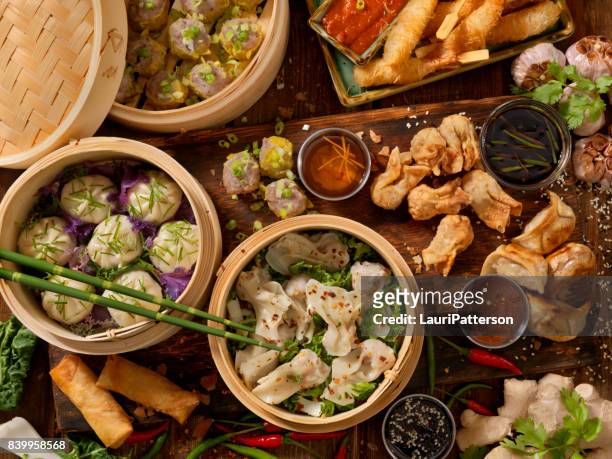 dim sum - comida chinesa imagens e fotografias de stock