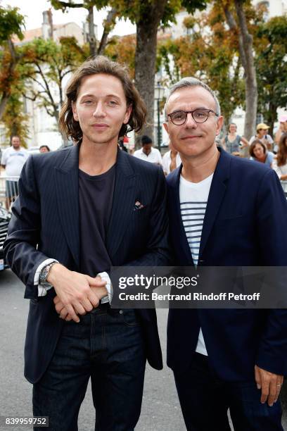 Members of the Jury Raphael and Philippe Besson attend the 10th Angouleme French-Speaking Film Festival : Closing Ceremony on August 27, 2017 in...