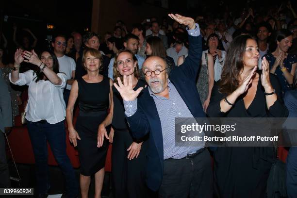 Beatrice Dalle, Nathalie Baye, Sandrine Bonnaire, Jean-Michel Ribes and Cristiana Reali attend the 10th Angouleme French-Speaking Film Festival :...