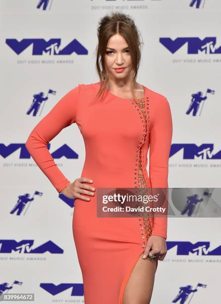 Erika Costell attends the 2017 MTV Video Music Awards at The Forum on August 27, 2017 in Inglewood, California.