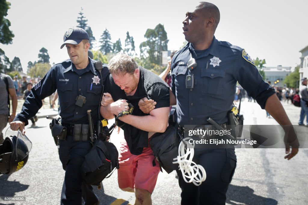 Alt Right Protesters Stage Rally In Berkeley