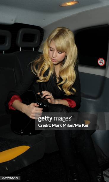 Peaches Geldof parties at The Mayfair Hotel and Bungalow 8 on September 16, 2008 in London, England.