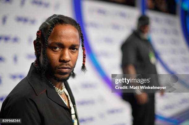 Kendrick Lamar attends the 2017 MTV Video Music Awards at The Forum on August 27, 2017 in Inglewood, California.