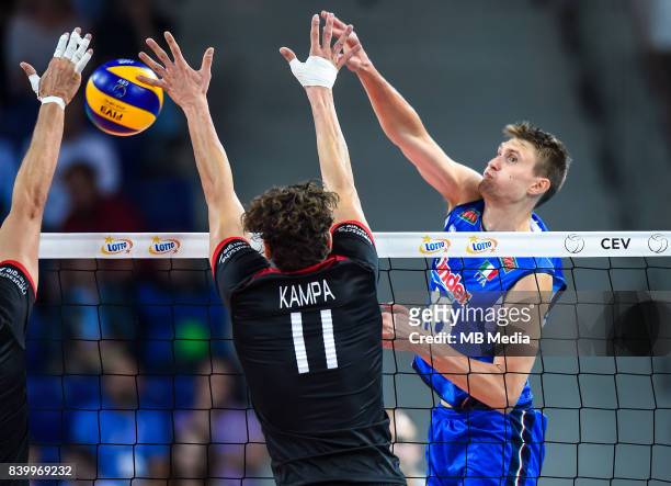 Oleg Antonov of Italy during the European Men's Volleyball Championships 2017 match between Germany and Italy on August 25, 2017 in Szczecin, Poland.