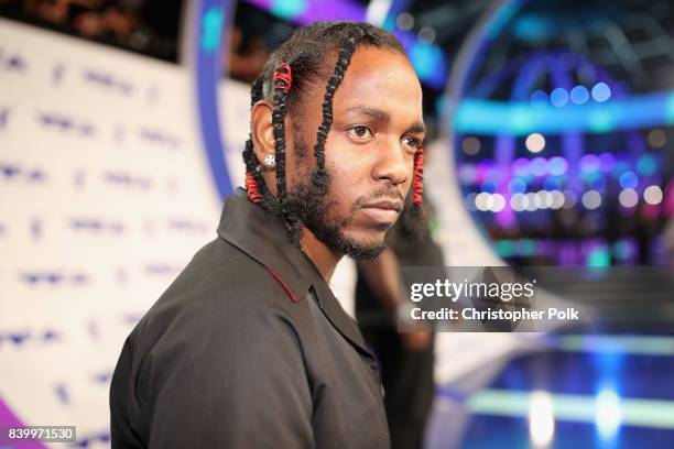 Kendrick Lamar attends the 2017 MTV Video Music Awards at The Forum on August 27, 2017 in Inglewood, California.