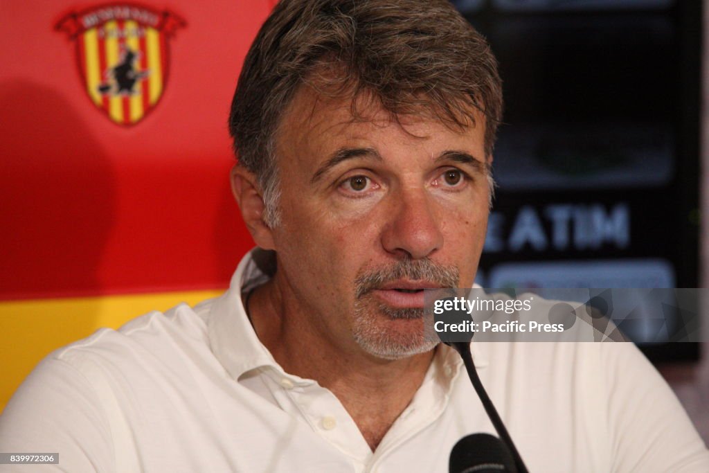 Marco Baroni coach of Benevento Calcio during soccer match...