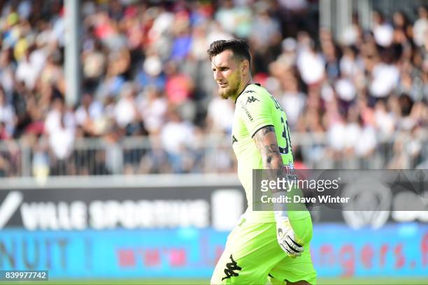 Alexandre Letellier of Angers during the Ligue 1 match between Angers SCO and Lille OSC at Stade Raymond Kopa on August 27, 2017 in Angers, .