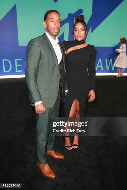 Ludacris and Eudoxie Mbouguiengue attend the 2017 MTV Video Music Awards at The Forum on August 27, 2017 in Inglewood, California.