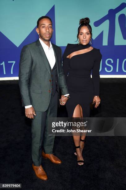 Ludacris and Eudoxie Mbouguiengue attend the 2017 MTV Video Music Awards at The Forum on August 27, 2017 in Inglewood, California.