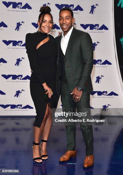 Eudoxie Mbouguiengue and Ludacris attend the 2017 MTV Video Music Awards at The Forum on August 27, 2017 in Inglewood, California.