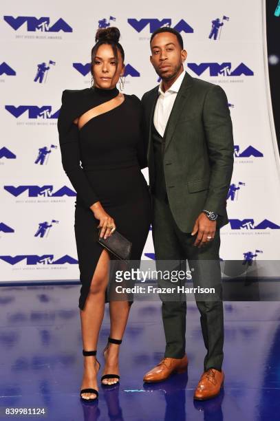 Eudoxie Mbouguiengue and Ludacris attend the 2017 MTV Video Music Awards at The Forum on August 27, 2017 in Inglewood, California.