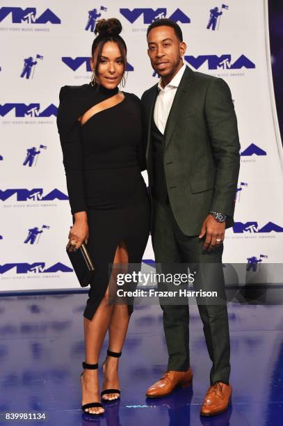 Eudoxie Mbouguiengue and Ludacris attend the 2017 MTV Video Music Awards at The Forum on August 27, 2017 in Inglewood, California.