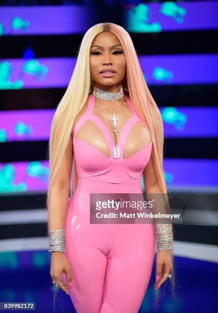 Nicki Minaj attends the 2017 MTV Video Music Awards at The Forum on August 27, 2017 in Inglewood, California.