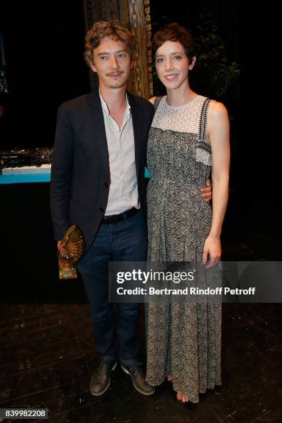 Valois de lacteur" in "Petit paysan" Swann Arlaud and Sara Giraudeau attend the 10th Angouleme French-Speaking Film Festival : Closing Ceremony on...