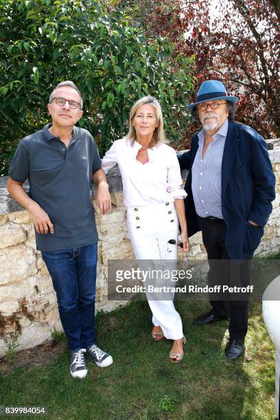Philippe Besson, Claire Chazal and Jean-Michel Ribes attend the 10th Angouleme French-Speaking Film Festival : Day Six on August 27, 2017 in...