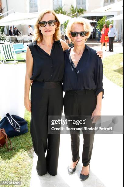 Actress Sandrine Bonnaire and President of CNC Frederique Bredin attend the 10th Angouleme French-Speaking Film Festival : Day Six on August 27, 2017...