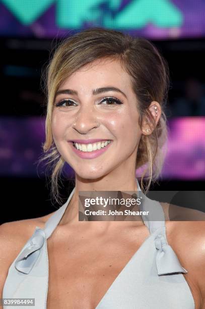 Gabbie Hanna attends the 2017 MTV Video Music Awards at The Forum on August 27, 2017 in Inglewood, California.