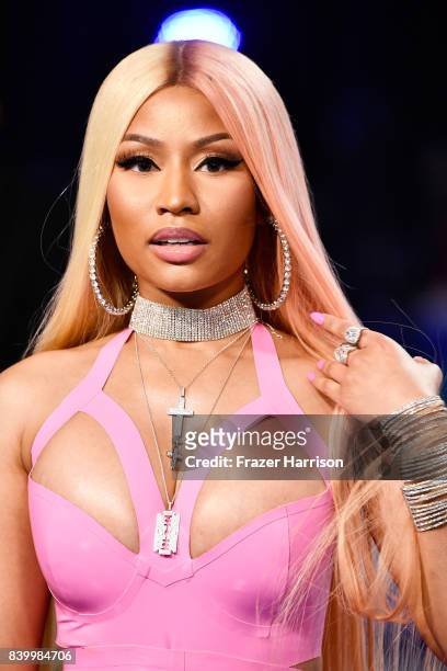 Nicki Minaj attends the 2017 MTV Video Music Awards at The Forum on August 27, 2017 in Inglewood, California.
