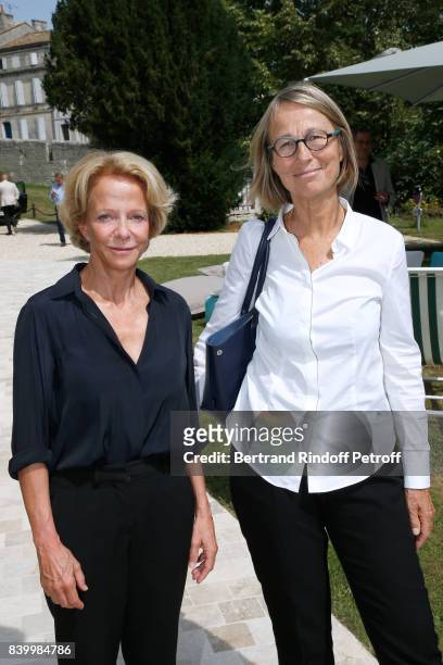 President of CNC Frederique Bredin and Minister of Culture Francoise Nyssen attend the 10th Angouleme French-Speaking Film Festival : Day Six on...