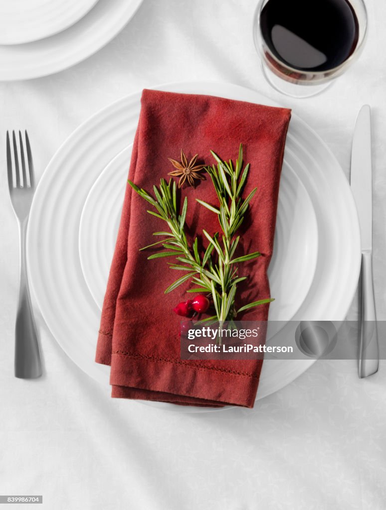 Holiday Table Setting