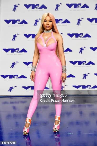 Nicki Minaj attends the 2017 MTV Video Music Awards at The Forum on August 27, 2017 in Inglewood, California.