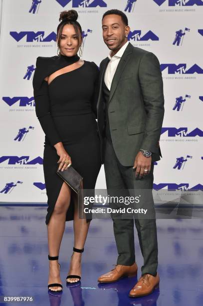 Eudoxie Mbouguiengue and Ludacris attends the 2017 MTV Video Music Awards at The Forum on August 27, 2017 in Inglewood, California.