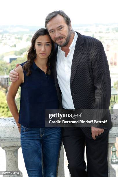 Director Olivier Rabourdin and guest attend the 10th Angouleme French-Speaking Film Festival : Day Five on August 26, 2017 in Angouleme, France.